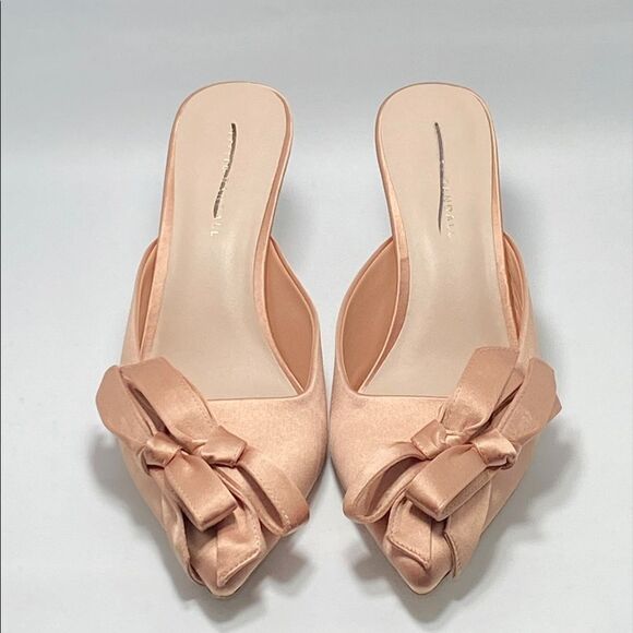 Loeffler Randall Double-Bow Satin Mules size 10.5 - Picture 3 of 12